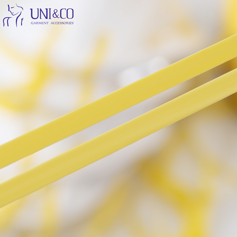 High Elasticity Yellow 6mm TPU Ear Loop Silicone Mobilon Webbing For Face Mask